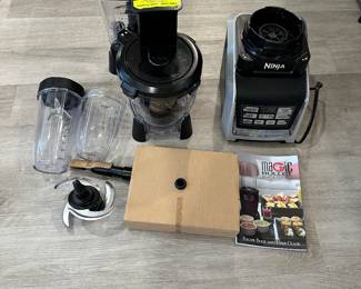 #65B - $68 - Ninja black bullet blender set 13 pieces
