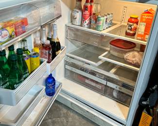 #109 - $120 - Whirlpool designer style refrigerator / freezer as is