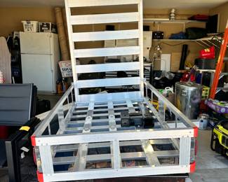 #106 - $140 - Aluminum mobility wheelchair and scooter Carrier 500 LB capacity for class III or better trailer hitches 40hx51wx41d
