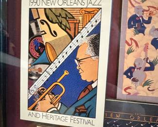 #49 - $100 - New Orleans collage of cards 24x23