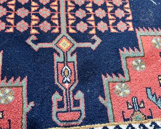 #34 - $300 - Ethan Allen 5'7x7'10 Navajo Kashmir style rug
