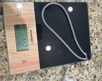 #70 - $60 - Sterling TH signed 925 rope chain 17"L