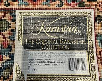 #29 - $180 - Karastan Wool runner paisley 2ft 6inx12ft 