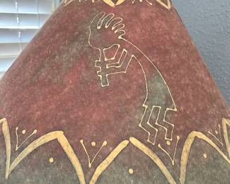 #27 - $90 - New Mexico style pottery floor lamp 61x24
