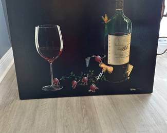 #37 - $250 - Michael Godard 235/350 wine bottle 38x28