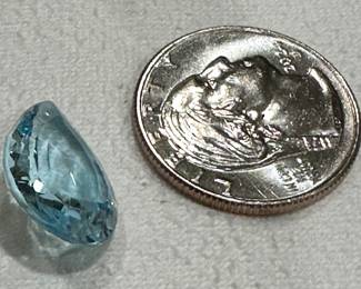 #74 - $600 - 110 carat special cut blue Topaz