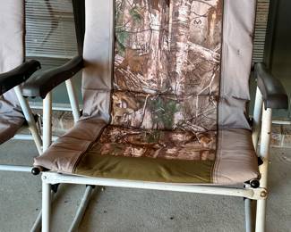 #111 - $50 each - Gander mountain rocking lawn chairs 2 available