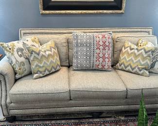#2 - $380 - Mayo made in Texas tan tweed 37x41x93