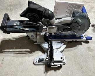 #104 - $100 - Kolbalt 10 in sliding compound miter saw with laser glide 20hx32wx21d