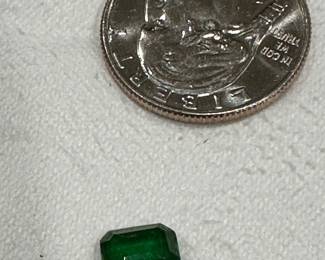 #73 - $150 - Green tourmaline emerald cut - not tested 
