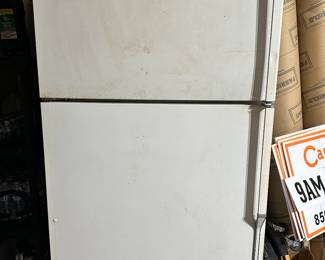 #109 - $120 - Whirlpool designer style refrigerator / freezer as is