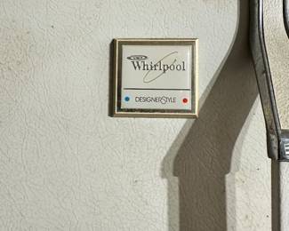 #109 - $120 - Whirlpool designer style refrigerator / freezer as is
