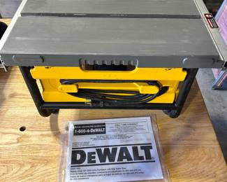 #107 - $120 - DeWalt jobsite table saw # DWE7480