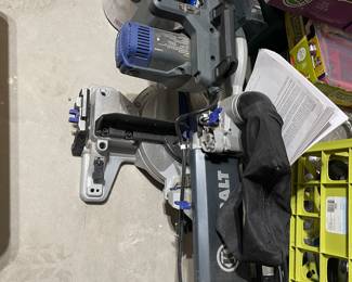 #104 - $100 - Kolbalt 10 in sliding compound miter saw with laser glide 20hx32wx21d
