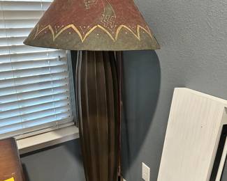 #27 - $90 - New Mexico style pottery floor lamp 61x24