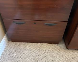 #83 - $120 - 2 drawer wood file cabinet 32wx20dx30H
