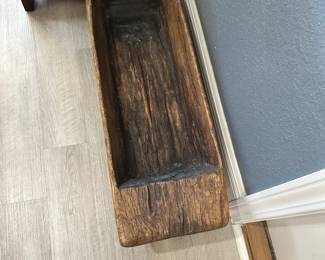#8 - $140 - Vintage dough bowl 8"Hx31Lx10 1/2D