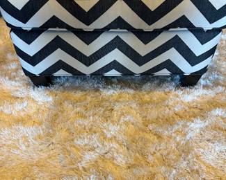 $44 - $400 - Cindy Crawford Home set of 2 zebra chairs 38x31x38 with 1 ottoman 18x29x22
