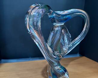 #26 - $150 - David Goldenhagen glass sculpture acid signed 5/11