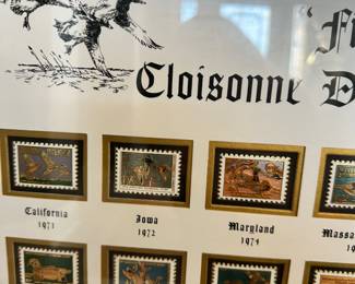 #33 - $200 - First of State Cloisonee Duck stamps collection - 2148/5000 - 32x28