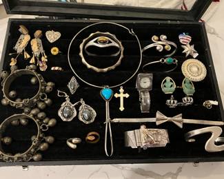 Vintage Taxco sterling silver jewelry 