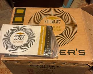 Vintage automatic slide projector 