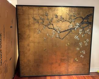 Antique Japanese cherry blossom artwork 