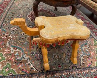 Vintage camel stool