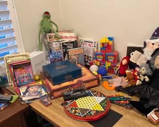 Vintage games and toys