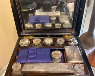 Victorian dressing boxes 