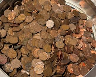 Loose wheat pennies 