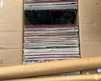 Vinyl record collection 
