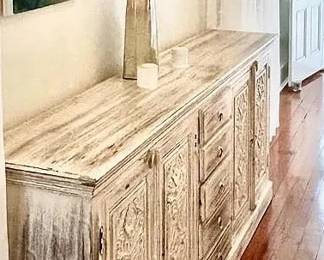Solid Wood White Buffet: $450