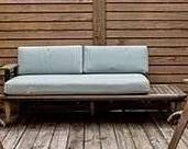 Teak Wood Outdoor Sofa: $450