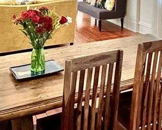 Restoration Hardware Dining Table (chairs not included): $900
