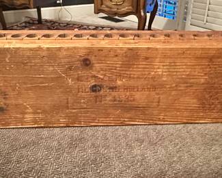 Antique Collectible L. Bezmer & Zn. Wooden Cigar Mold Press, No. 4835, from Helmand, Holland, 20 Cigar Mold.