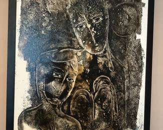 Signed Acrylic on Framed Canvas Wall Art, 26” x 32”