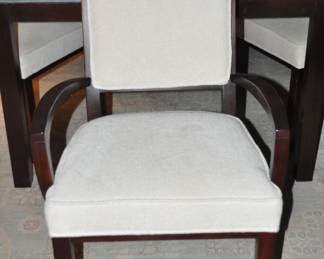 Front View of the Gorgeous Henredon Upholstered  Arm Chair