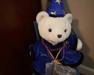 1999 Dayton Hudson Millennium Santa Bear, "Merlin the Wizard Santa Bear" in Like new Condition.