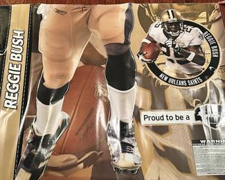 Lower half of the Reggie Bush fathead. 