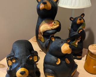Part of the Heartwarming Collection of Big Sky Carvers Hand Carved Bears by Jeff Fleming.