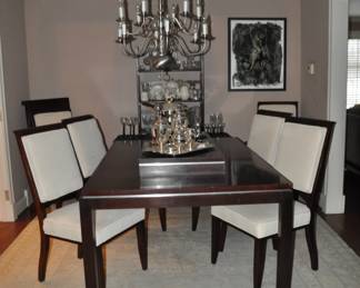 Wonderful Dining Room Filled with Quality Furniture, Antiques, Crystal and More.