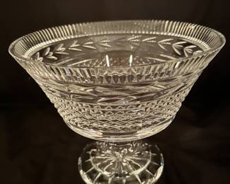 Fantastic Waterford 10" Glandore Footed Centerpiece Compote Bowl.