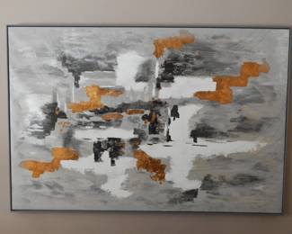 Distinctive Holeiluck Oversized Framed Stretched Canvas Art Print, 72"W x 49"H.