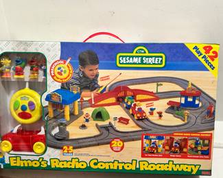 Brand New Vintage Elmo's Radio Control Roadway by Tyco is Packed with Fun for the Kids!