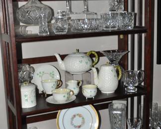 Beautiful Collection of Vintage Porcelain and Stunning Crystal Available.