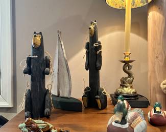 Great Home Decor Including Midwest Bear Company Bears, a Trio of Vintage Royal Crown Ceramic Mallard Duck Figurines and More!