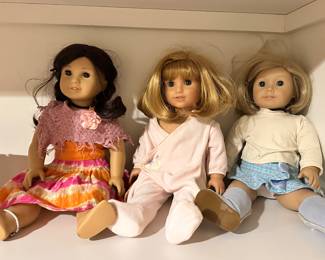 Vintage  Lovely American Girl Dolls Including Jess "Girl of the Year", Samantha and Kit!