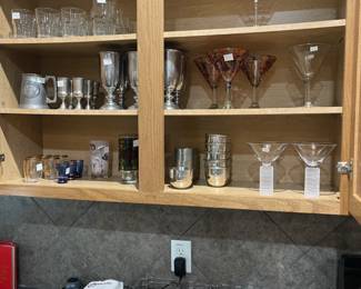 U.S. House of Representatives commemorative pewter ware, barware, lots of kitchen tools.