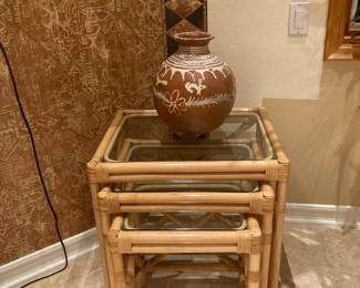 Bamboo nesting tables